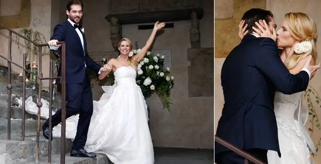 Tommaso Trussardi in smoking e MIchelle Hunziker al matrimonio - Daniele Panareo fotografo matrimonio Lecce