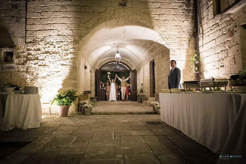 Masseria San lorenzo sulla Lecce-Frigole ingresso sposi